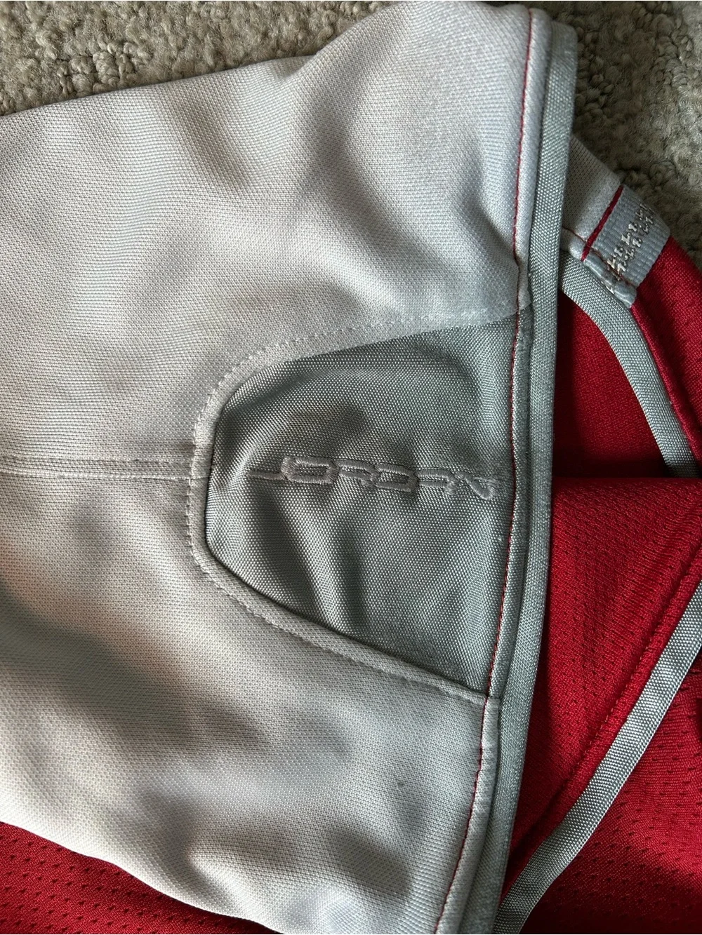 Nike Air Jordan Red Hoop Shorts Mens 3XL Y2K Rare 90s Grail - Basketball Baggy